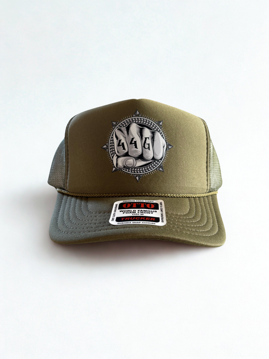 44G Army Green Trucker
